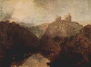 Joseph Mallord William Turner Castle von Kilgarran am Twyvey oil painting on canvas